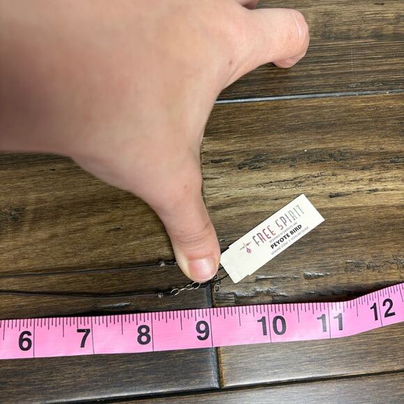 NWT Free Spirit Peyote Bird Brown Leather Bracelet with Blue Stone - Picture 7 of 7